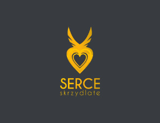 Projekt graficzny logo dla firmy online skrzydlate serce